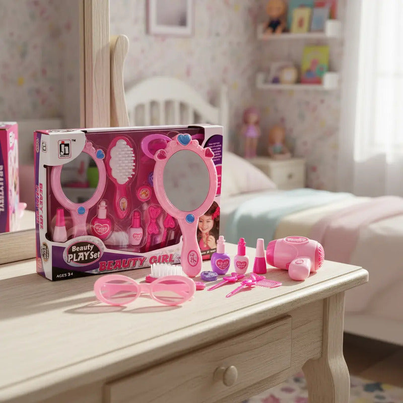Set De Juguete De Belleza Portátil Con Accesorios Px1593