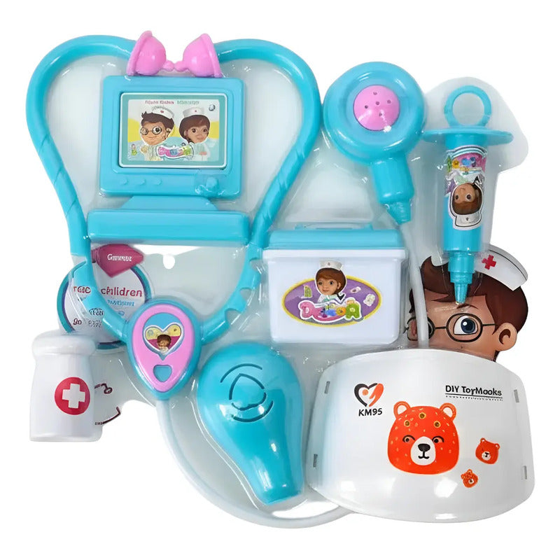 Juguete  Doctor Accesorios Para Médicos Pequeños X1250 Celeste