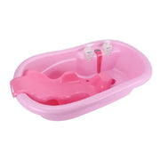 Tina De Baño Para Bebé Kidshop Con Termómetro Y Soporte Antideslizante Rosa Niños