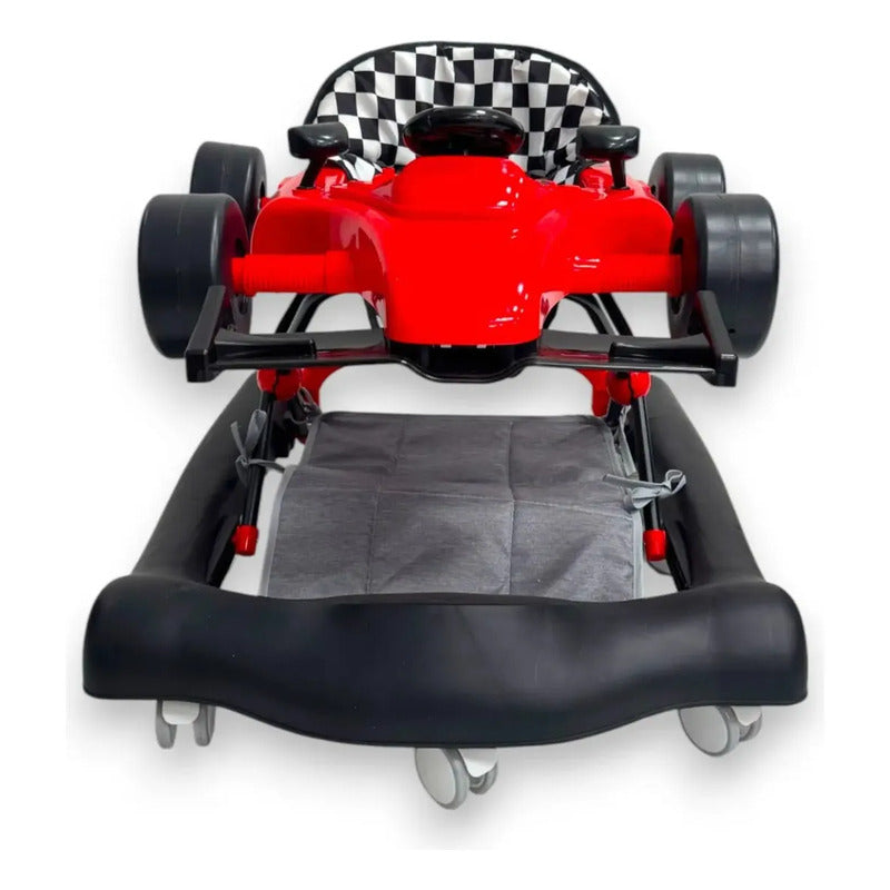 Caminador Con Guia Bebes Tapete F1 Rojo