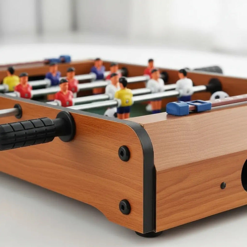 Metegol Mediano De Madera Juego De Mesa X5238-2 Madera
