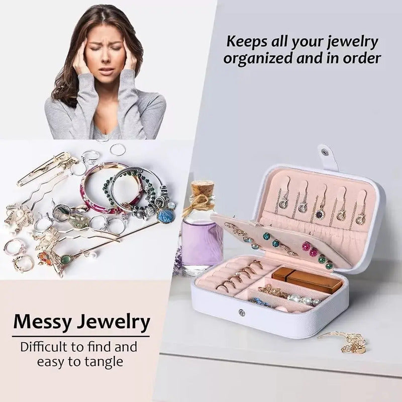 Joyero, Organizador, Estuche Para Joyería, Caja Para Joyas Blanco
