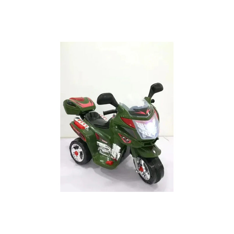 Moto Eléctrica Kidshop 2025 Montable 6v 1 Asiento Color Verde Oscuro 110/220v