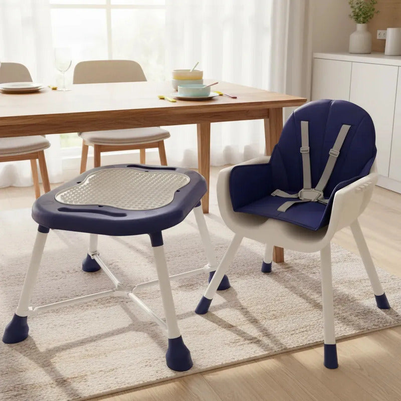 Silla Comedor Y Escritorio 6 En 1+ Marcadores Y Legos Lisa Azul