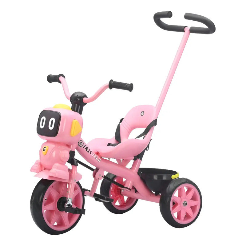 Triciclo Infantil Robots Con Música Y Cesta Tr-068