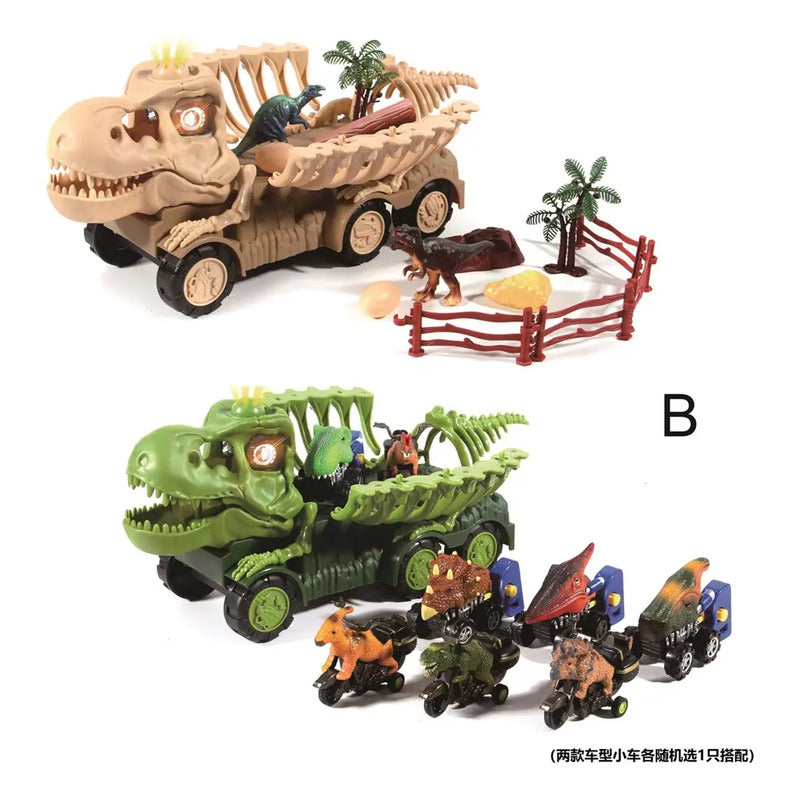 Camion De Juguete Diseño Dinosaurio  Con Luz Y Sonidos Zk002