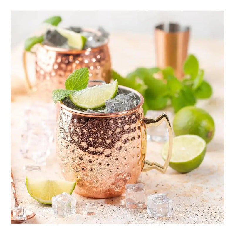 Vaso Mug De Cobre Martillado Moscow Mule 500 Ml Cobre Moscow Mule