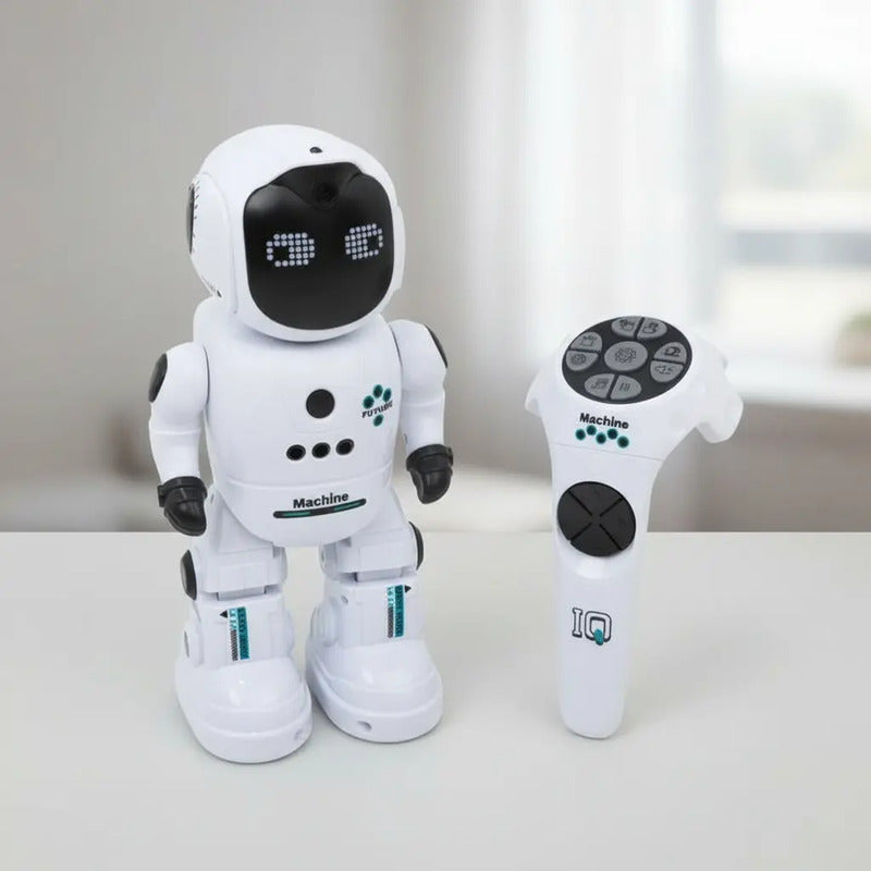 Robot Interactivo Con Control Remoto, Luz Y Sonido Hf9001-1 Robot Blanco