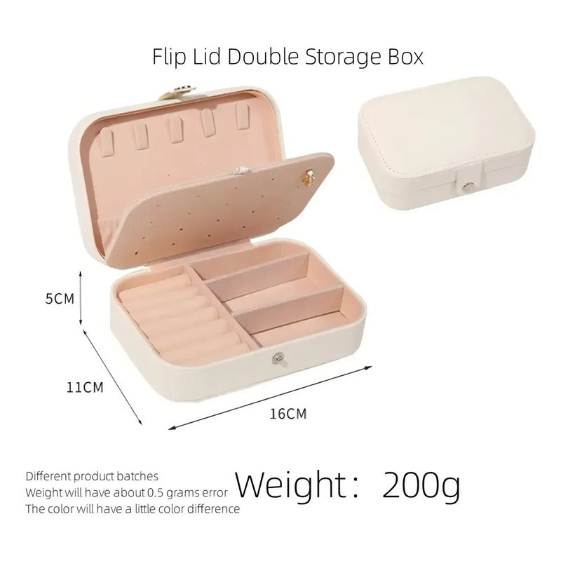 Joyero, Organizador, Estuche Para Joyería, Caja Para Joyas Color Blanco