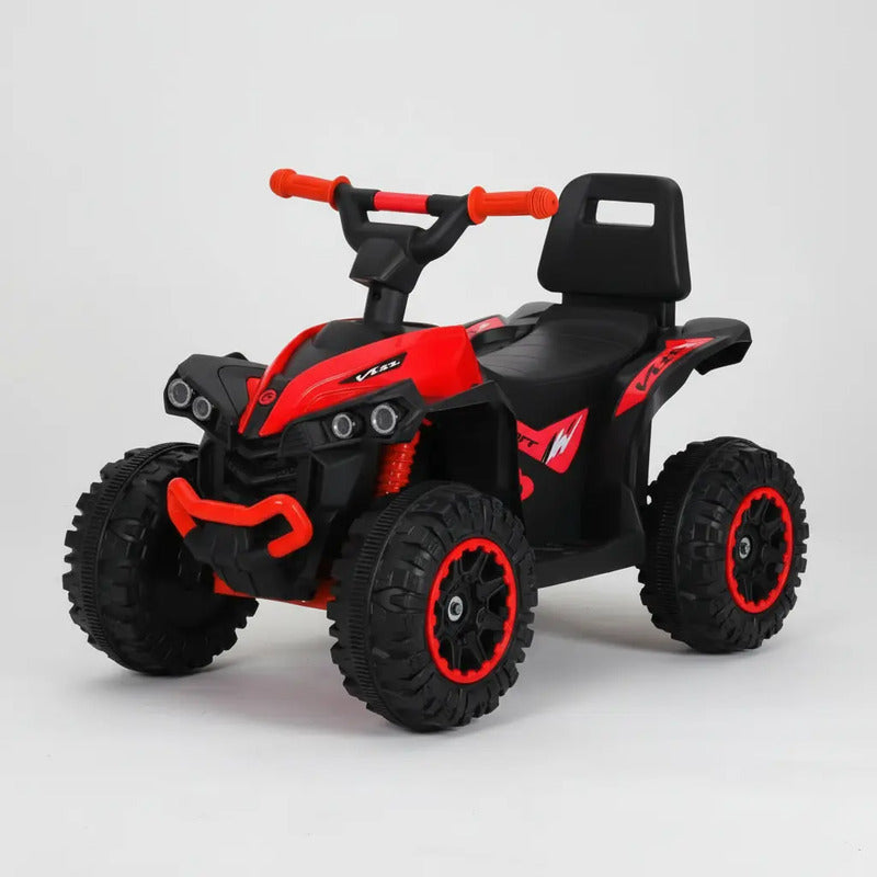 Cuatrimoto Infantil Electrica Musical Luces Bluetooth Kb007 Color Rojo