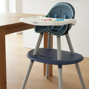 Silla De Comedor Y Escritorio 3 En 1 Para Bebés Y Niños Yxg Color Azul