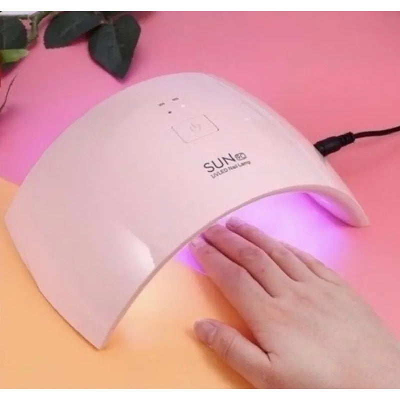 Secador De Uñas Uv Lampara Led  Uv 9c - 24w Uv Blanco