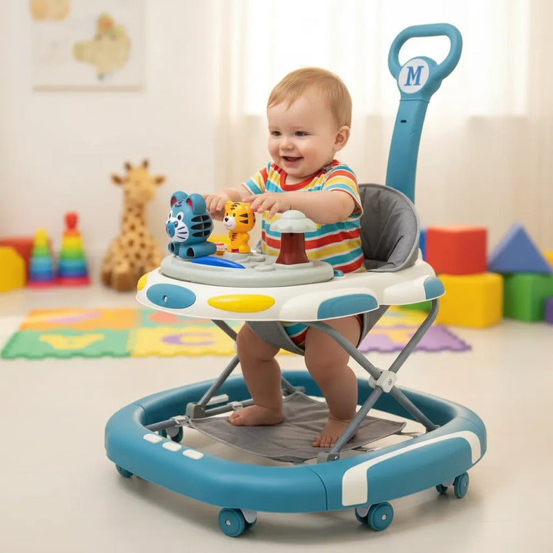 Caminador Mecedora  Musical Bebe Tapete Saltarin Tigre 341b
