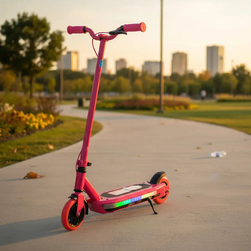 Patineta Scooter Eléctrico Con Luces Kidshop Pt10