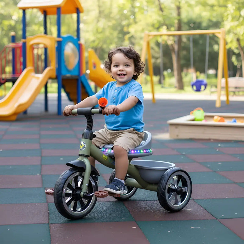 Triciclo Bicicleta Infantil Canasta Músical 6031