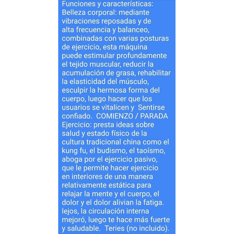 Plataforma Vibradora Tabla Tonificante