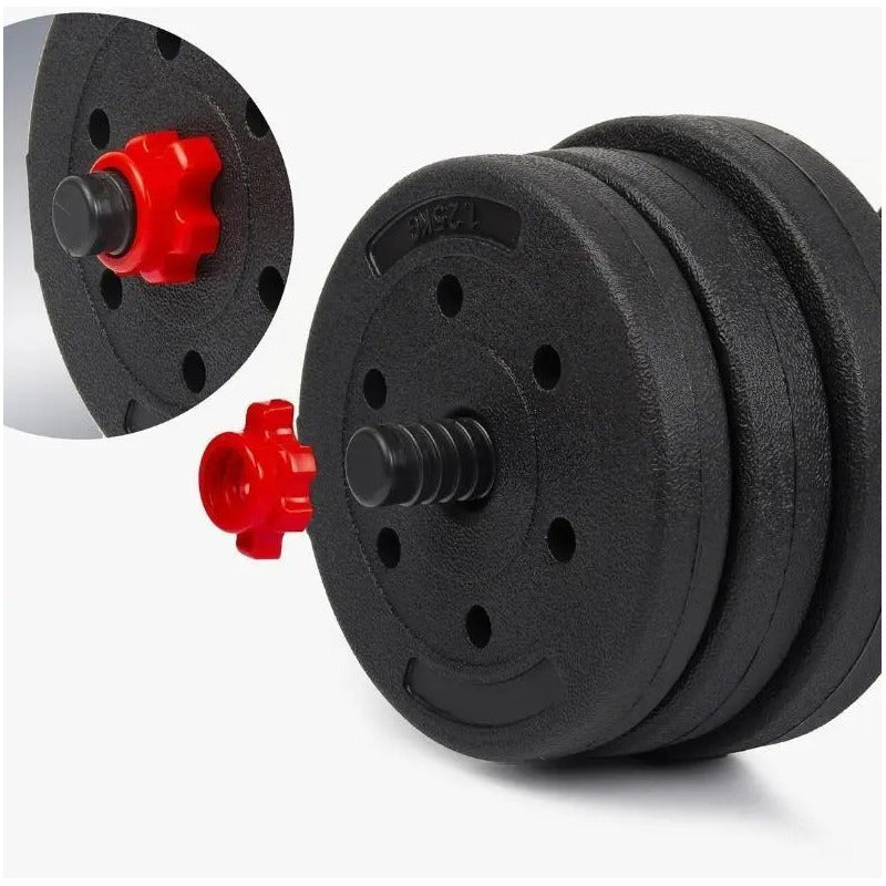 Mancuernas Pesas Termoforrada 20kg 40lb Antideslizante Barr