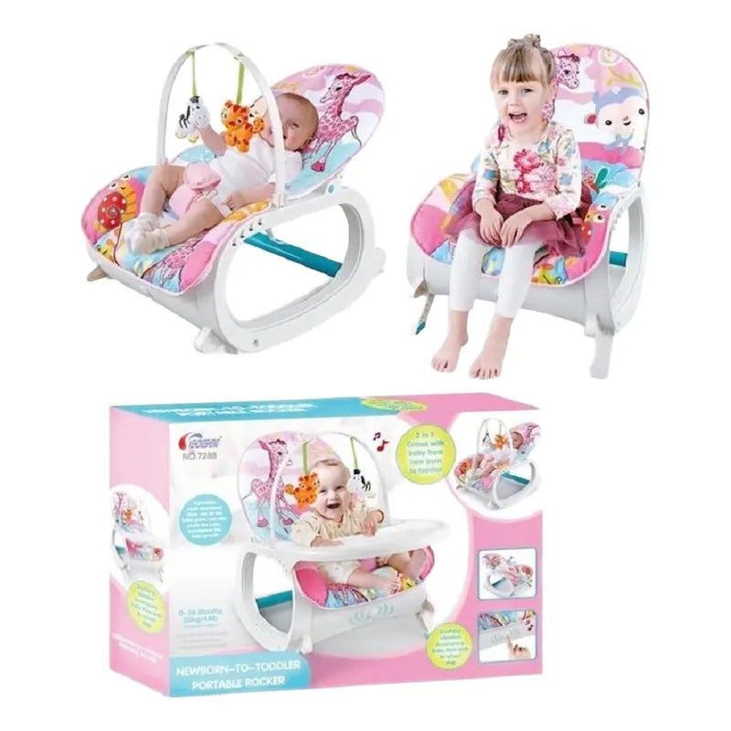 Silla Mecedora Vibradora Crece Conmigo Bebe Selva Comedor