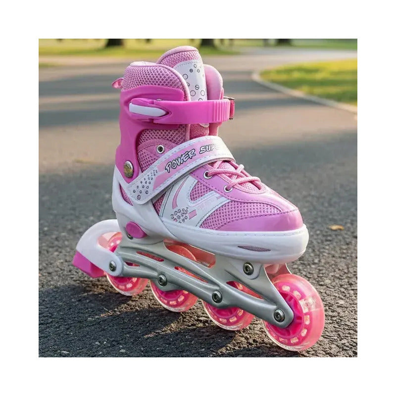 Patines En Línea Ajustables Niños Niñas Semiprofesional