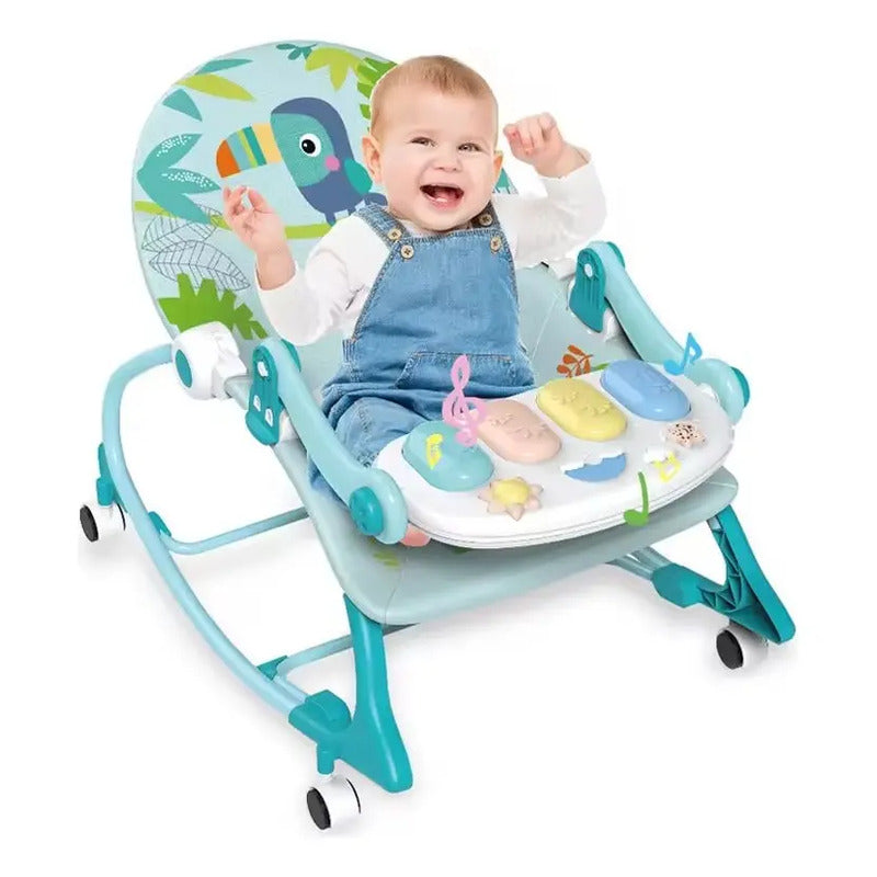 Silla Mecedora Musical Con Ruedas, Piano Musicales 7193