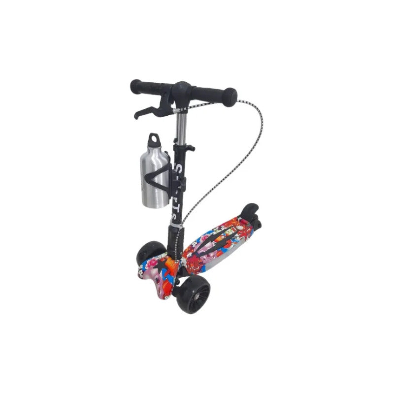 Patineta Scooter Monopatín 3 Ruedas Rojo Qc2890 Rojo Color