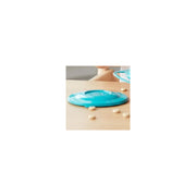 Plato 360 Antiderrame Ovalado Para Bebé Azul/salmón