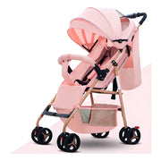 Coche Para Bebe Con Capota Expandible Fino Reversible 701-3 Color Rosa Chasis Ocre