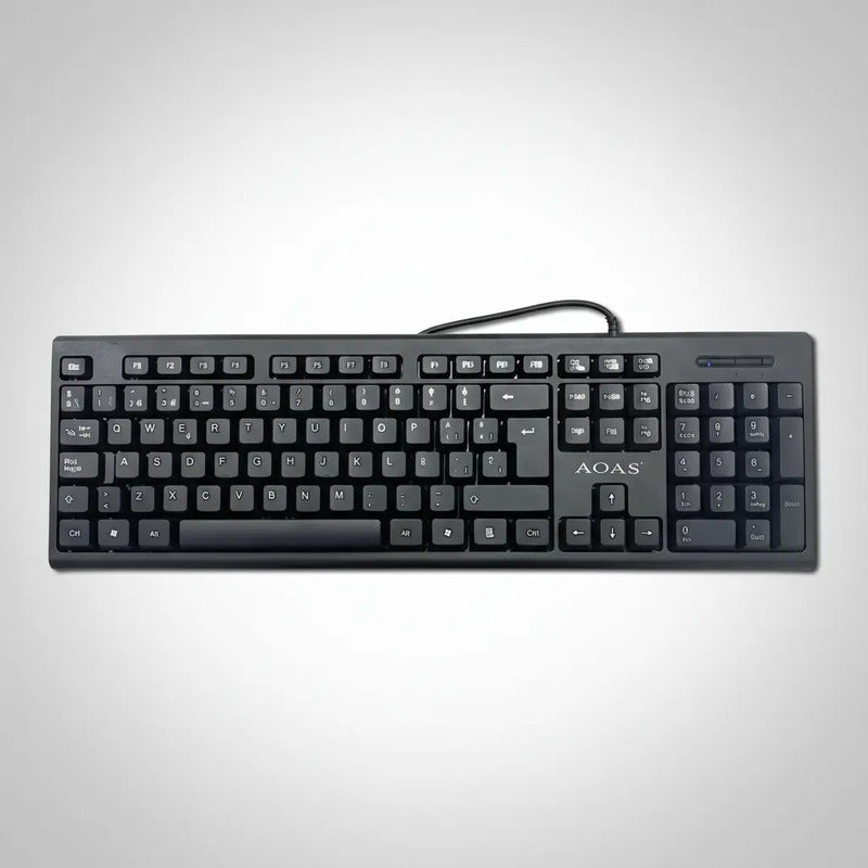 Teclado Mecanico Usb Negro Inglés Internacional