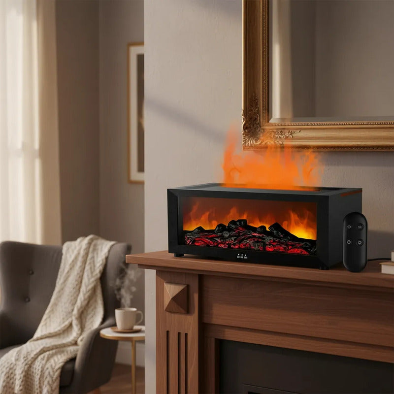 Humidificador 3d Flame Para Chimenea 17601-6 Negro 12v