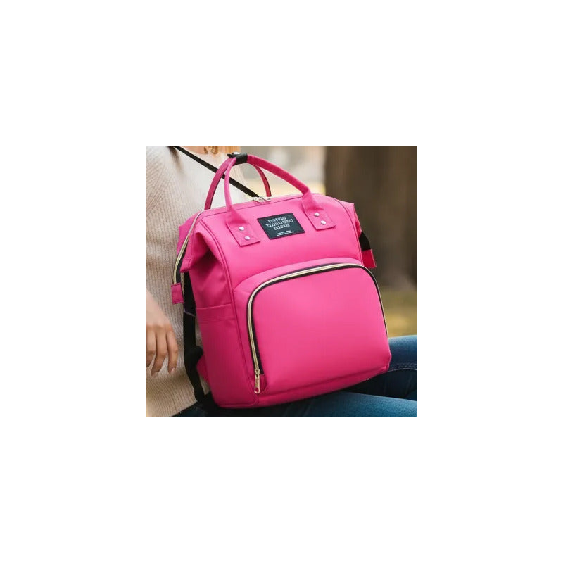 Pañalera Multinfuncional Bebe Mochila Colores Original Hy-1