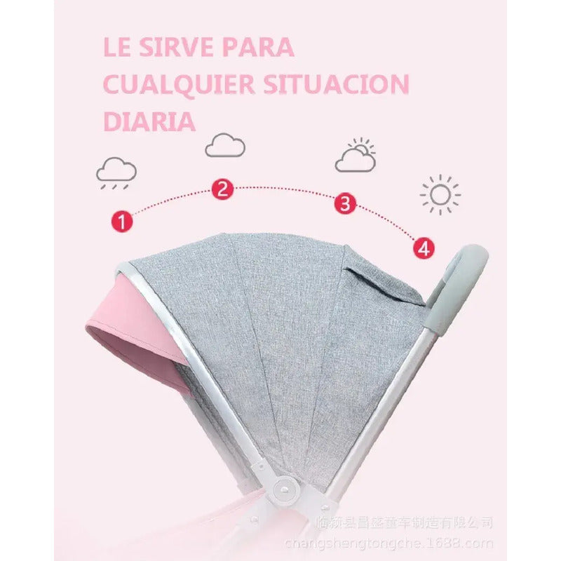 Coche Paseador Para Bebe Tipo Maleta + Toldillo 609-2