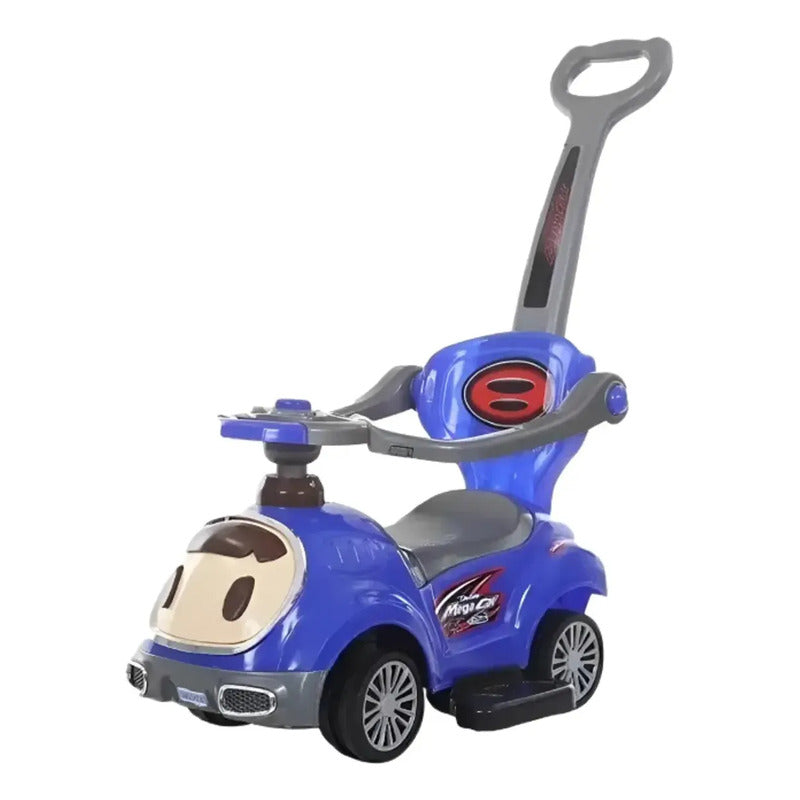 Carro Montable De Impulso Para Niños Musical J-bc8302p-az Azul