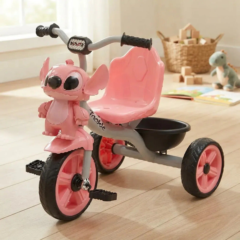 Triciclo Bicicleta Infantil Musical Kidshop 6067 Rosa Chicle