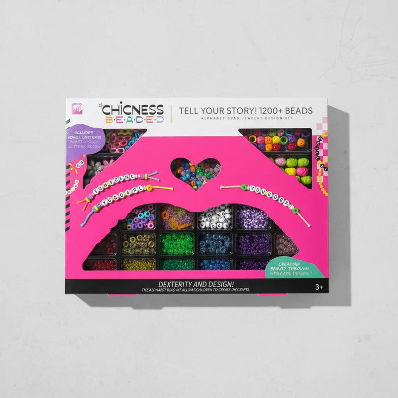 Set Para Hacer Pulseras Con Letras Y Colores  Kit De Bisutería Infantil Kidshop