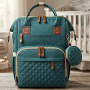Pañalera Bebe Funcional Múltiples Compartimentos 11519-15 Verde Musgo Unicolor