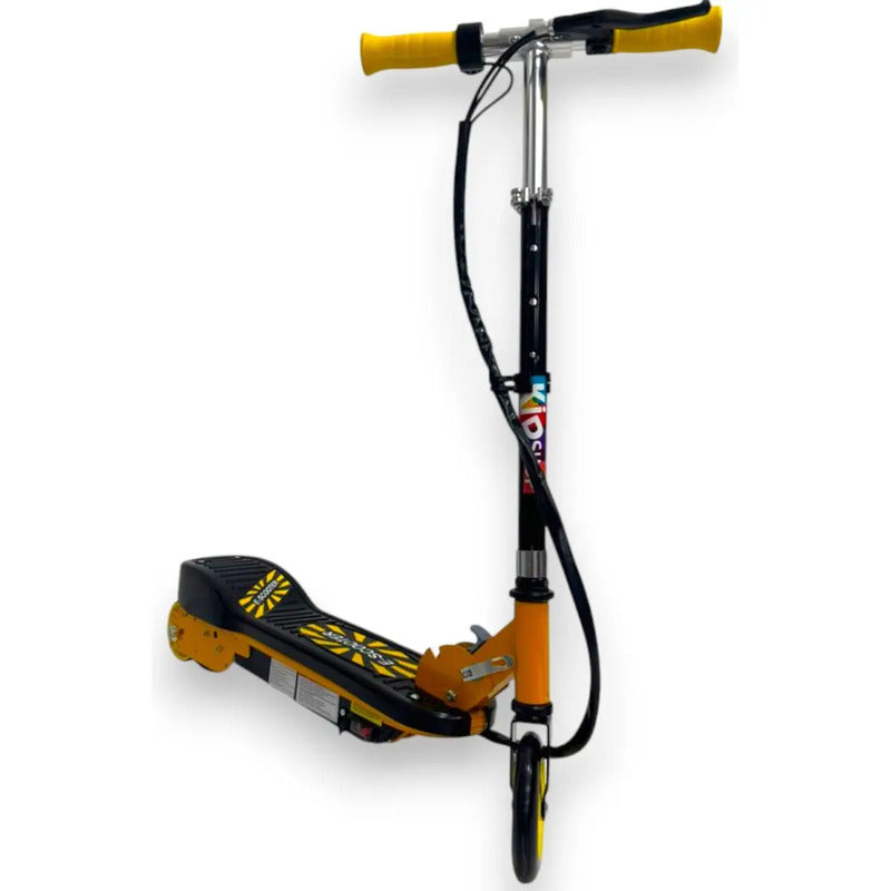 Patineta Scooter Eléctrico Kidshop Pt07 Color Amarillo