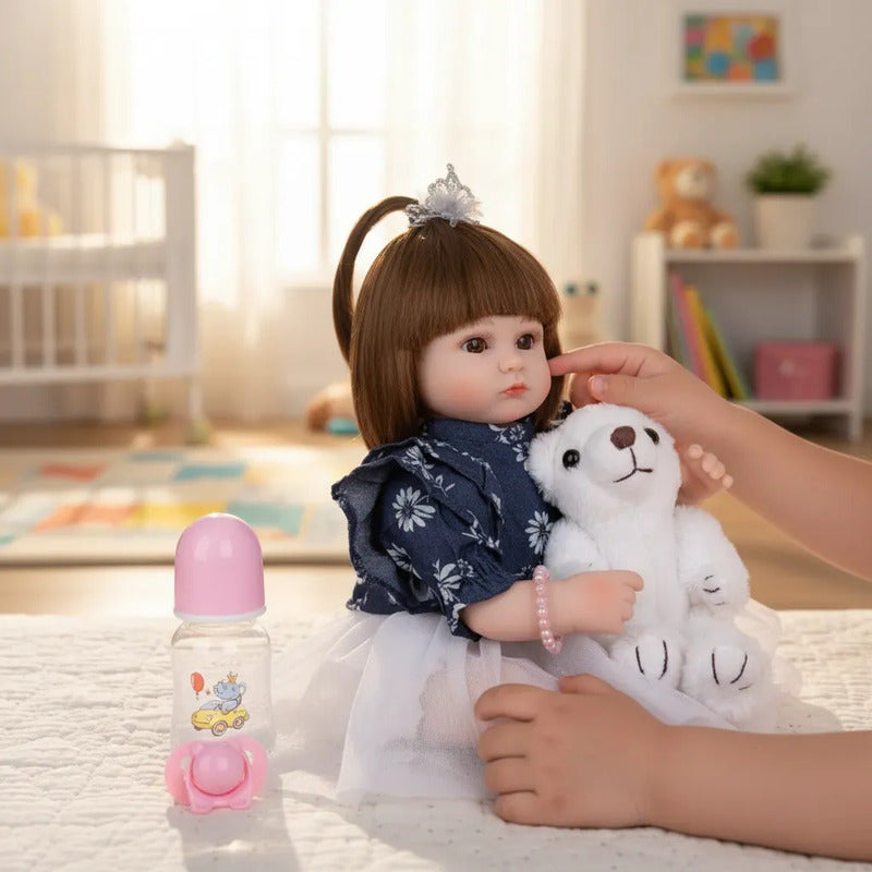 Bebe Aspecto Realista Función De Sonido 45 Cm  Oso 633