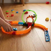 Pista De Carros Kidshop 360 Con Lanzador Multicolor Para Niños