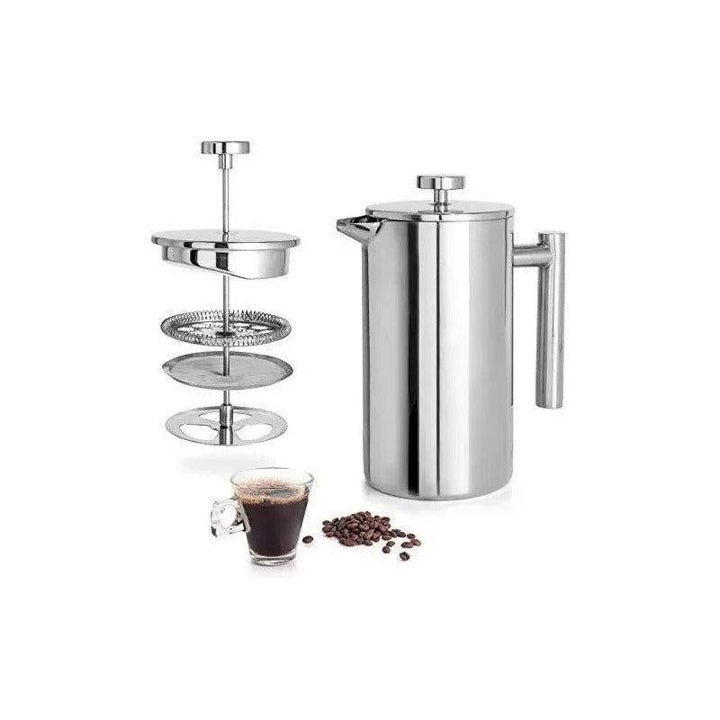 Cafetera Prensa Francesa En Acero Inoxidable 750ml