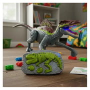Dinosaurio Con Sonido Luz Control Recargable Gris N-6545-gr Gris