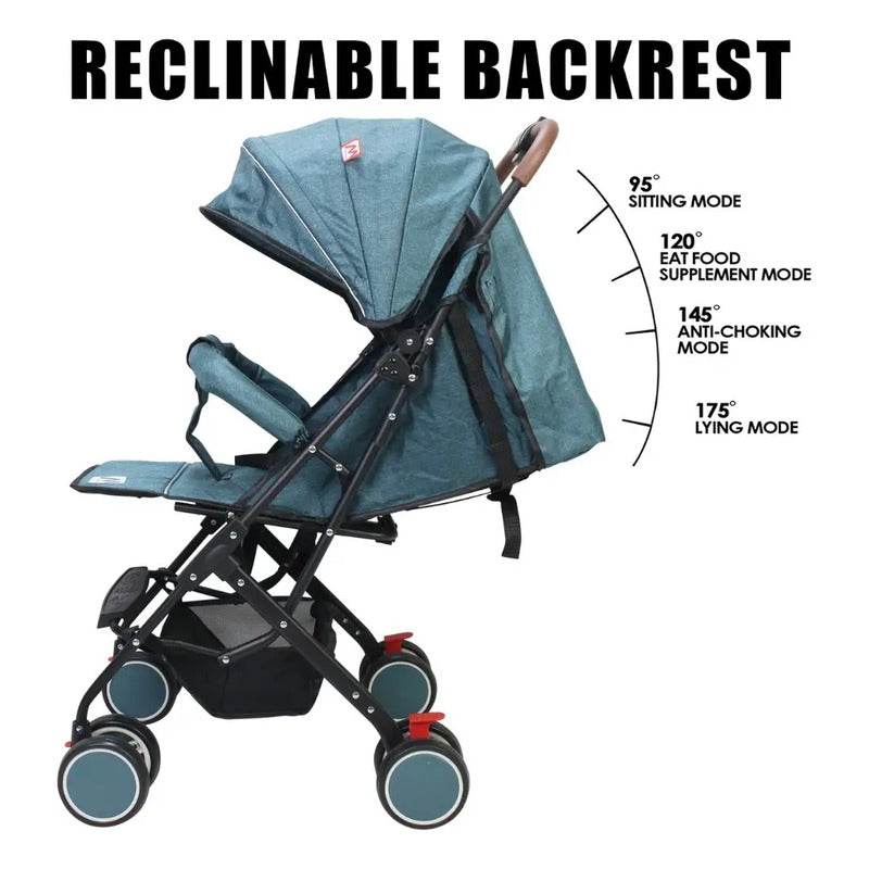 Coche Para Bebe Paseador  Premium Tipo Maleta Toldillo 8078