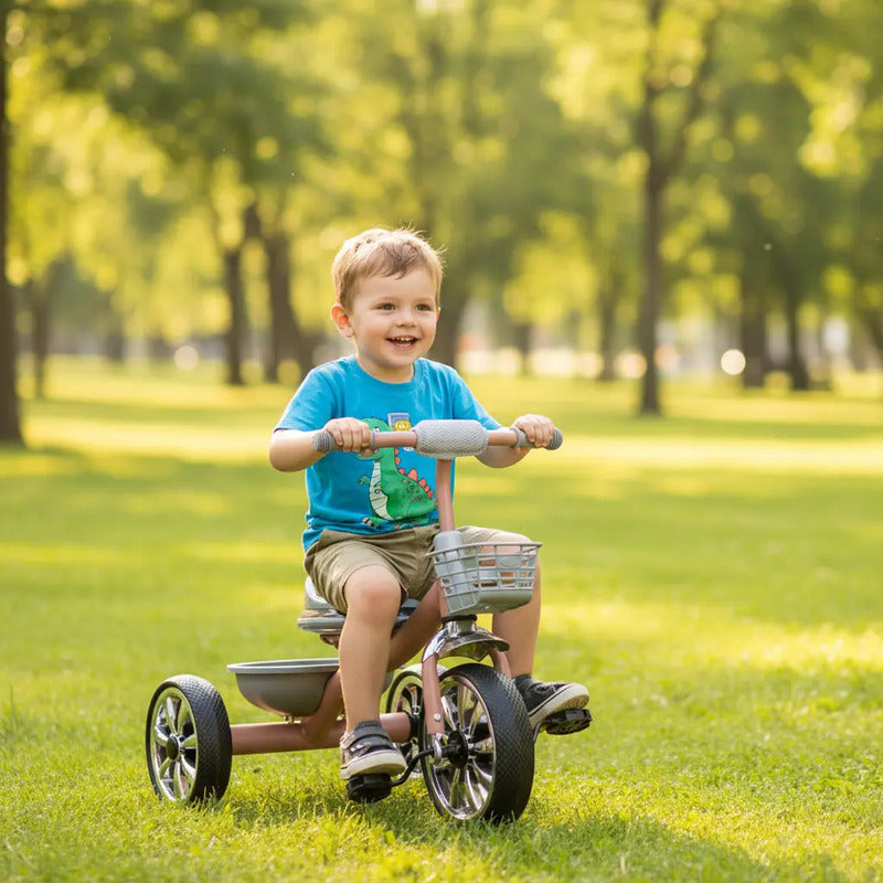 Triciclo Bicicleta Infantil Canasta Músical 6031