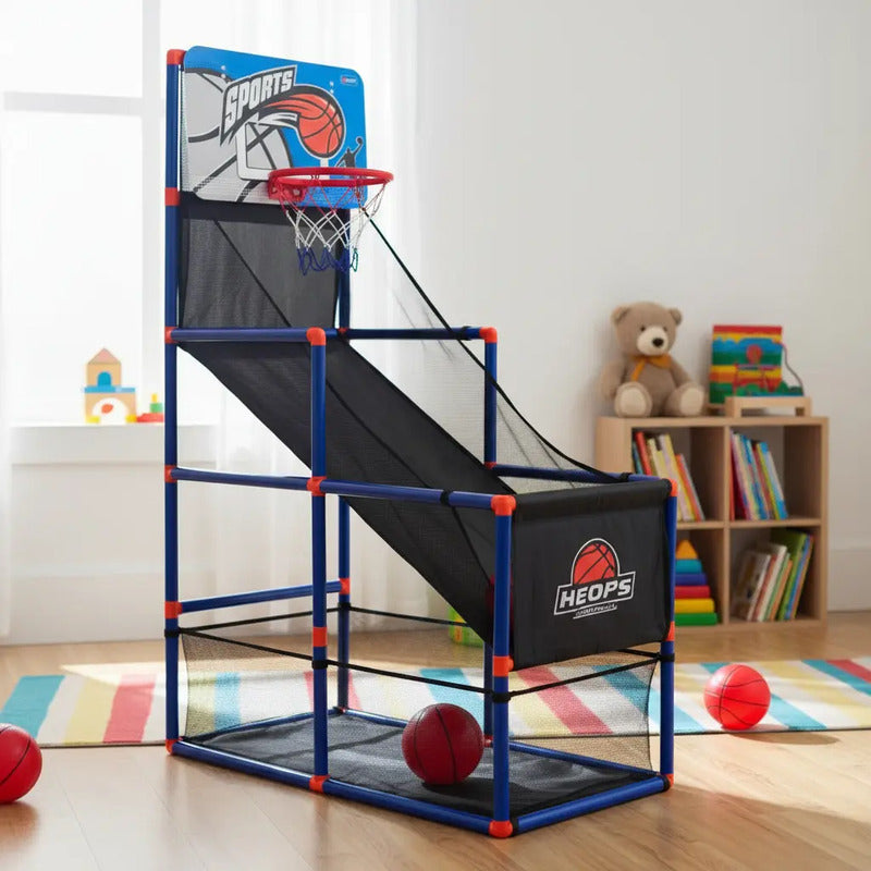 Juego De Baloncesto Arcade Kidshop Con Pelotas E Inflador Para Niño