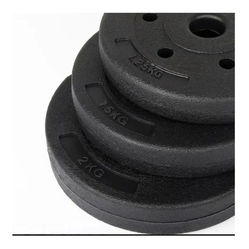 Mancuernas Pesas Termoforrada 20kg 40lb Antideslizante Barr Negro