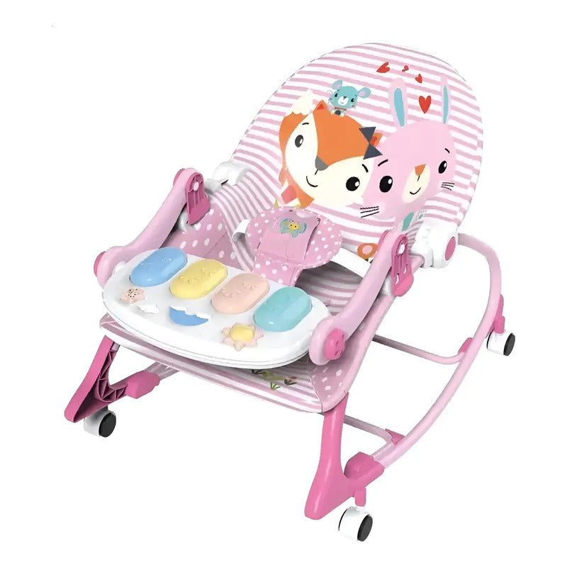Silla Mecedora Musical Con Ruedas, Piano Musicales 7193