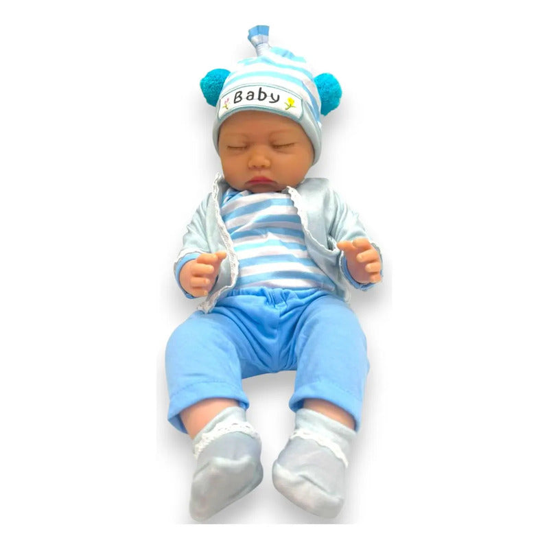 Bebé Realista 55cm Silicona + Accesorios M-647
