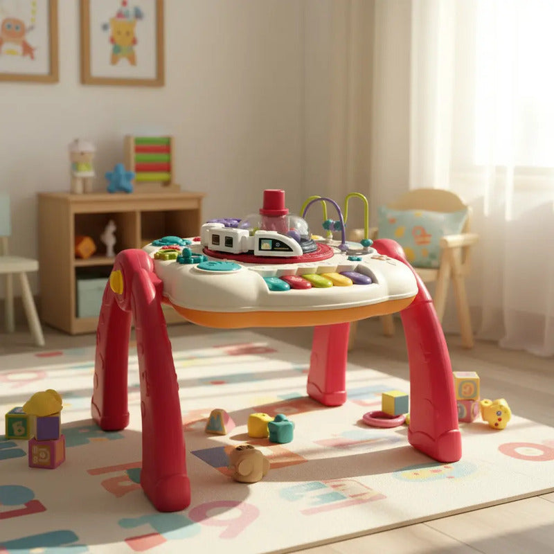 Mesa De Actividades 2en1 Didáctica Y Con Fichas Rt-1258-1