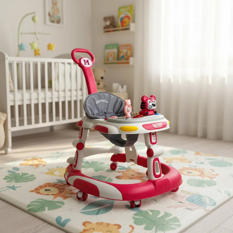 Caminador Con Guia Andadera Bebes Musical Tigre Tapete 944-a