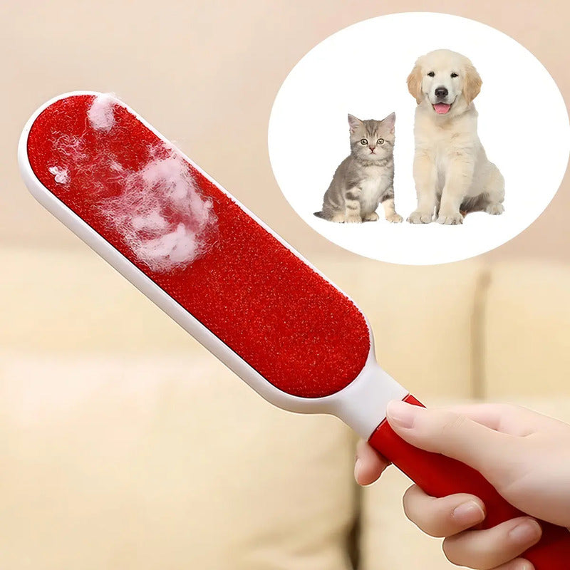 Removedor De Pelusa Mascotas Cepillo Quitamota Furwiza Color Rojo