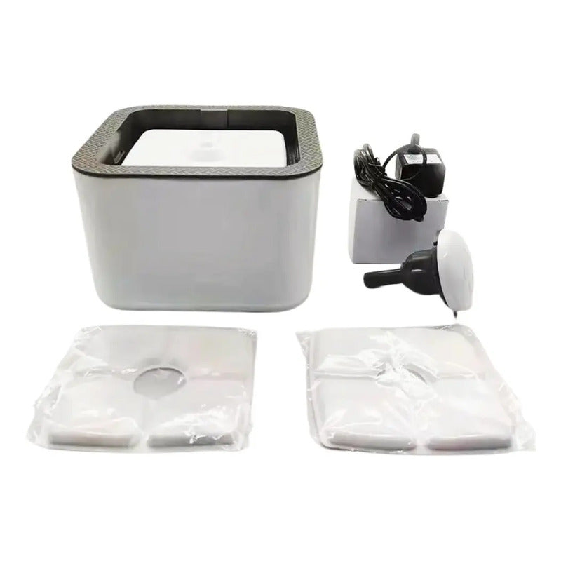Fuente De Agua Bebedero Para Mascotas Silencioso Automatico 5v Blanco